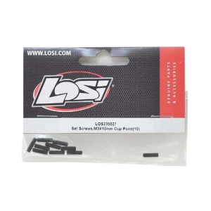 LOS235027 Set Screws, M3 x 10mm Cup Point(10)