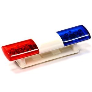 T3 Realistic Roof Top Flashing Light LED with Plastic Housing for 1/10 Scale C24482BLUERED