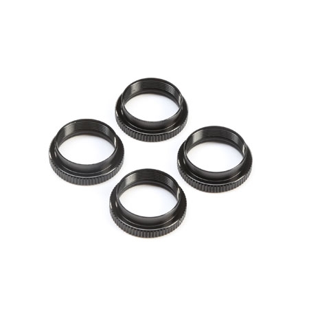 TLR243045 16mm Shock Nuts &amp; O-rings (4): 8X